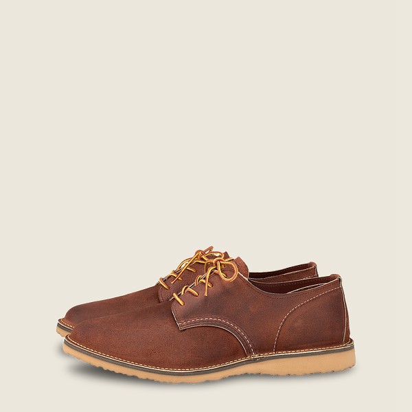 Red Wing Oxford Brown - Red Wing Mens Weekender - Muleskinner Leather - ERASN-5784